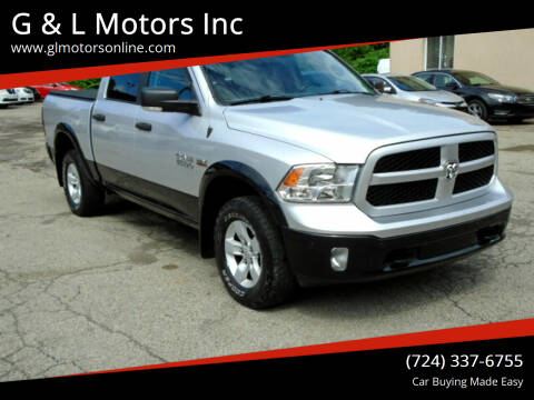 2016 RAM 1500 for sale at G & L Motors Inc in New Kensington PA