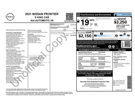 2021 Nissan Frontier S