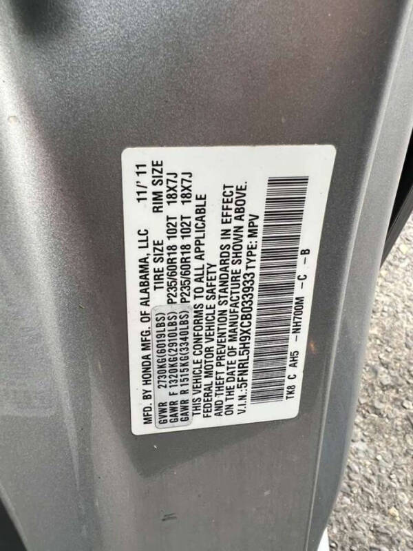 2012 Honda Odyssey Touring