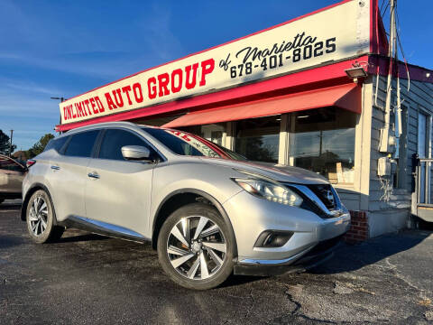 2015 Nissan Murano for sale at Unlimited Auto Group of Marietta in Marietta GA