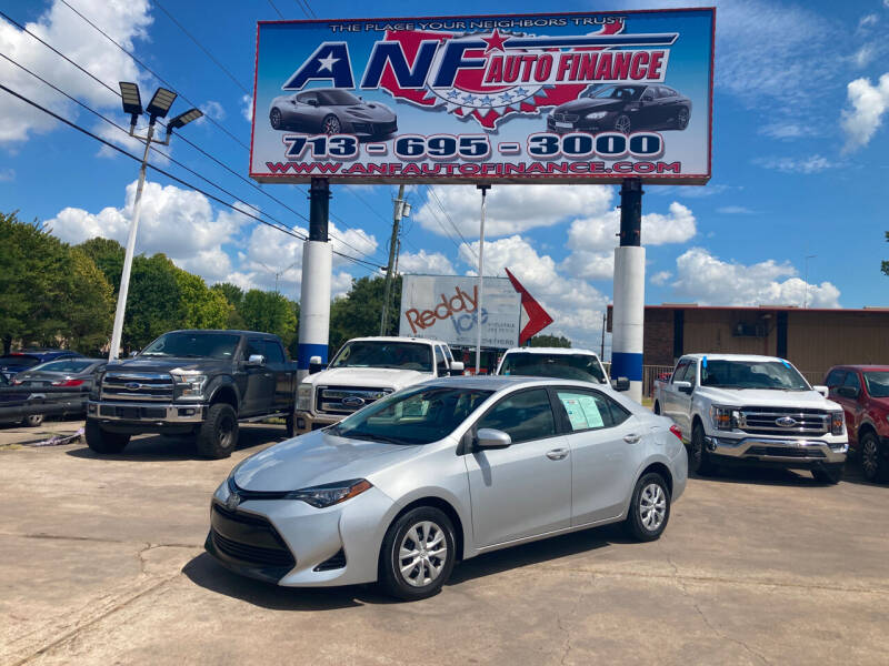 2017 Toyota Corolla for sale at ANF AUTO FINANCE in Houston TX