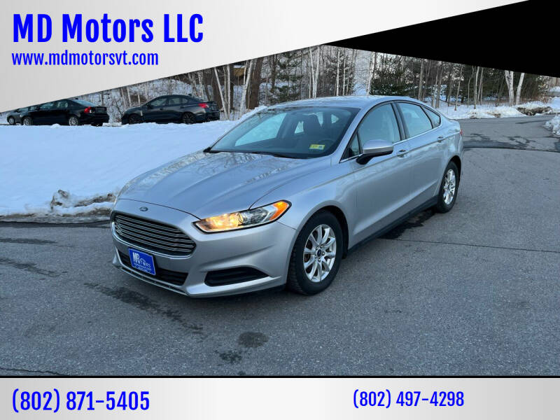 2015 Ford Fusion for sale at MD Motors LLC in Williston VT