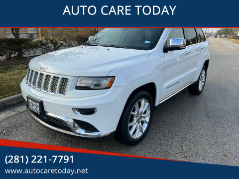 2014 Jeep Grand Cherokee for sale at AUTO CARE TODAY in Spring TX