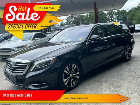 2015 Mercedes-Benz S-Class for sale at Cherokee Auto Sales in Acworth GA