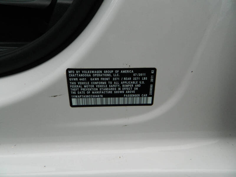 2012 Volkswagen Passat S PZEV