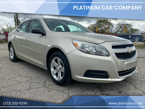 2013 Chevrolet Malibu for sale at PLATINUM CAR COMPANY in Detroit MI
