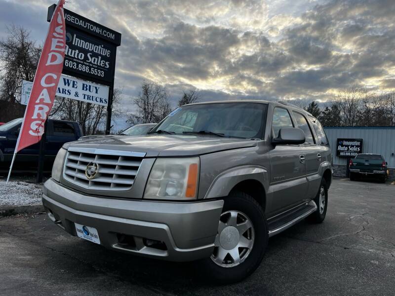 2002 Cadillac Escalade for sale at Innovative Auto Sales in Hooksett NH
