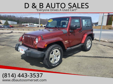 2008 Jeep Wrangler for sale at D & B AUTO SALES in Somerset PA