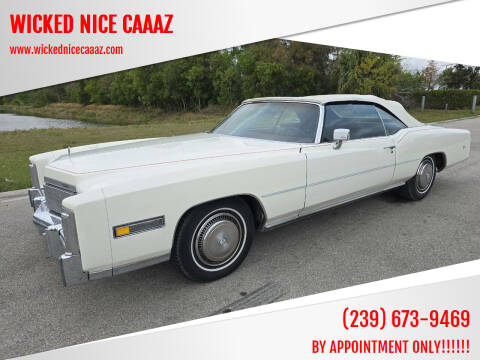 1975 Cadillac Eldorado for sale at WICKED NICE CAAAZ in Cape Coral FL