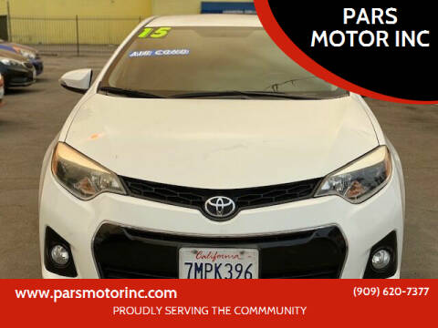 2015 Toyota Corolla for sale at PARS MOTOR INC in Pomona CA