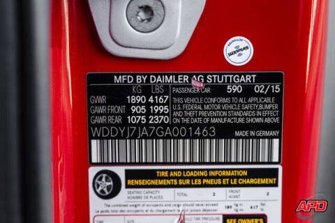 2016 Mercedes-Benz AMG GT S