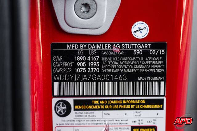 2016 Mercedes-Benz AMG GT S