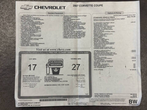 2007 Chevrolet Corvette