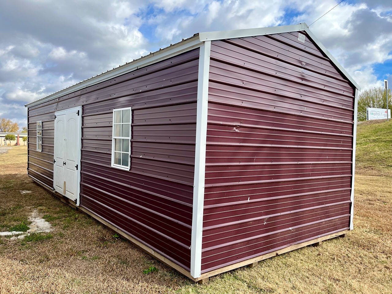 2022 Burnett Affordable Buildings 12x32 Side Utility for sale at Lakeside Auto RV & Outdoors in Cleveland, OK