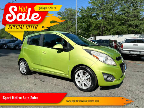 2013 Chevrolet Spark for sale at Sport Motive Auto Sales in Seattle WA