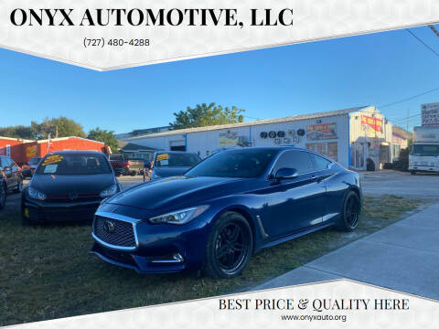 2018 Infiniti Q60 for sale at ONYX AUTOMOTIVE, LLC in Largo FL