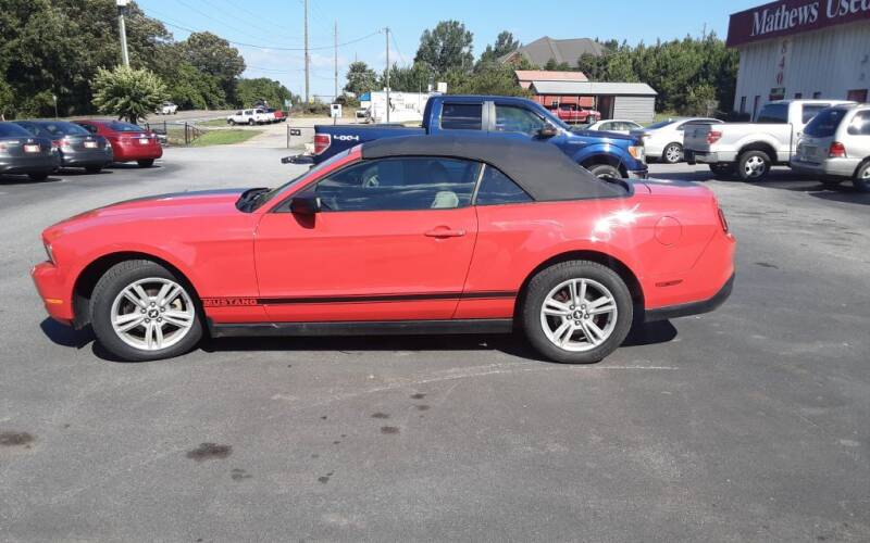 2010 Ford Mustang for sale at Mathews Used Cars, Inc. in Crawford GA