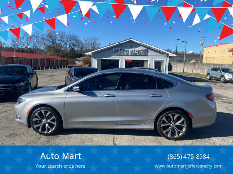 2015 Chrysler 200 for sale at Auto Mart in Jefferson City TN