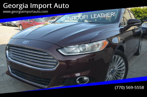 2013 Ford Fusion for sale at Georgia Import Auto in Alpharetta GA