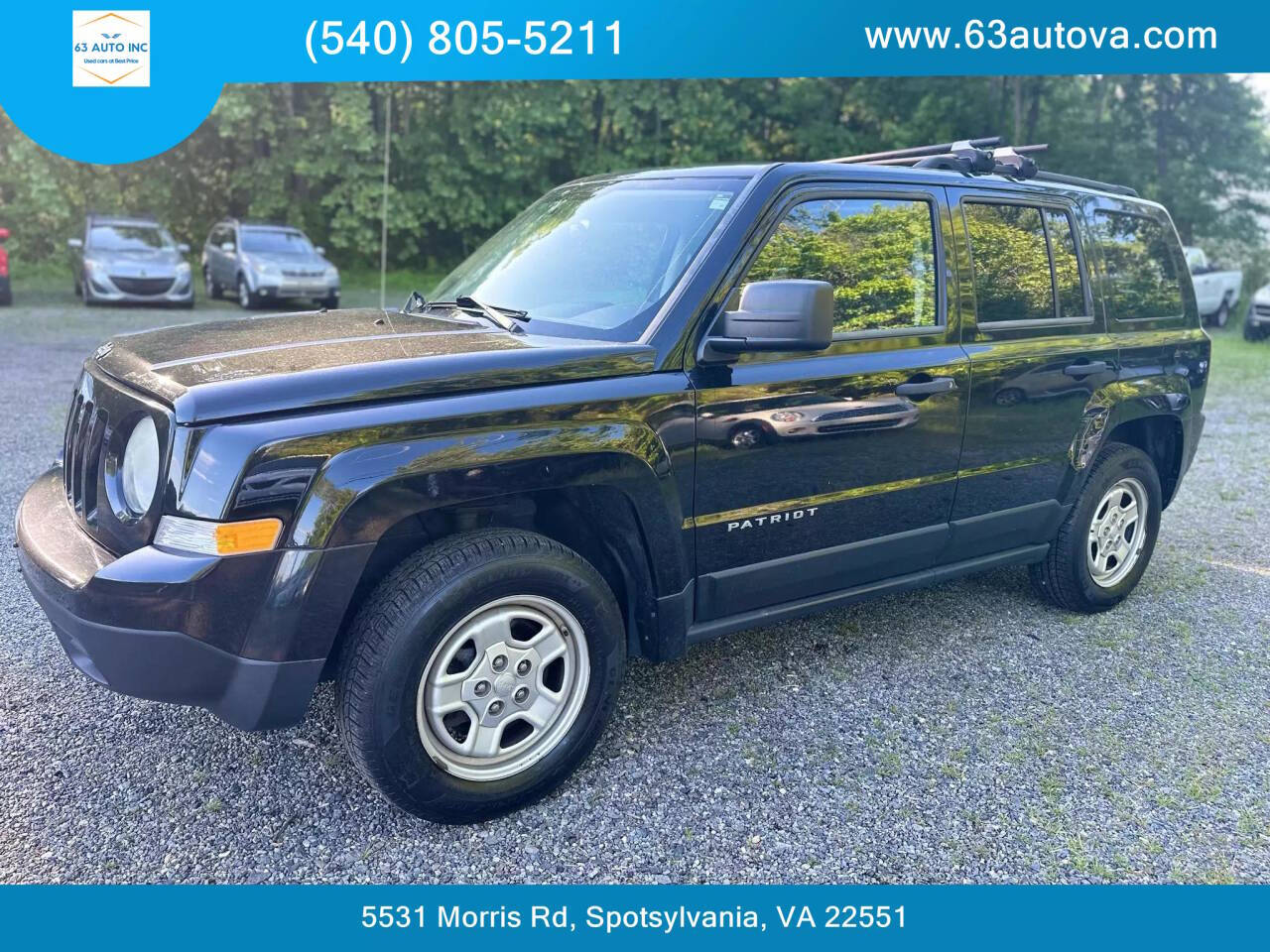 2012 Jeep Patriot for sale at 63 Auto Inc in Spotsylvania, VA