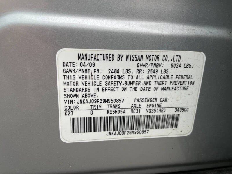 2009 Infiniti EX35 Journey