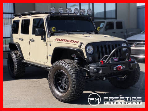 2017 Jeep Wrangler Unlimited for sale at Prestige Motorsport in Rancho Cordova CA