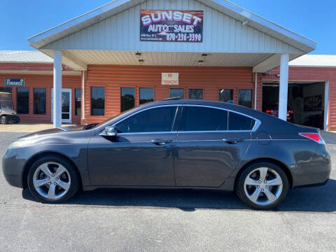 2012 Acura TL for sale at Sunset Auto Sales in Paragould AR