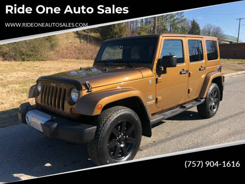 2011 Jeep Wrangler Unlimited for sale at Ride One Auto Sales in Norfolk VA