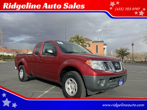 2016 Nissan Frontier for sale at Ridgeline Auto Sales in Saint George UT