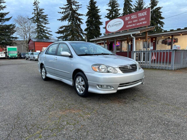 2005 Toyota Corolla for sale at PLATINUM AUTO SALES INC in Lacey, WA