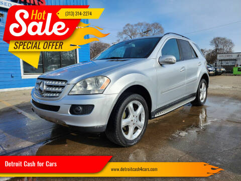 2007 Mercedes-Benz M-Class for sale at Detroit Cash for Cars in Warren MI