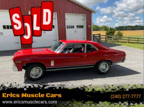 1969 Chevrolet Nova for sale at Eric's Muscle Cars in Clarksburg MD