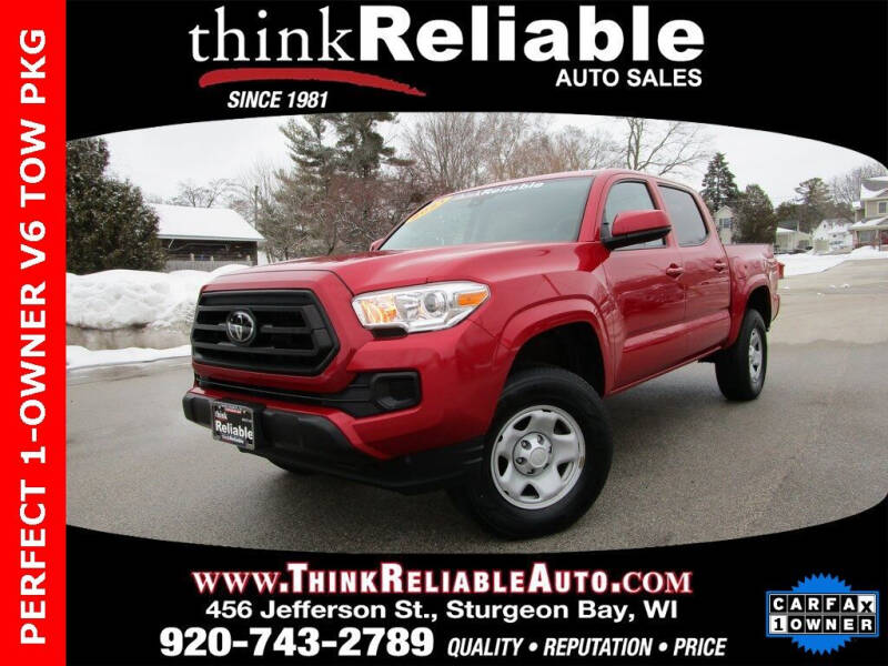 2021 Toyota Tacoma for sale at RELIABLE AUTOMOBILE SALES, INC in Sturgeon Bay WI