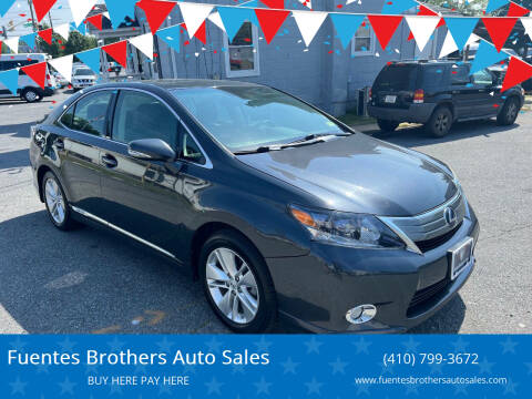 2010 Lexus HS 250h for sale at Fuentes Brothers Auto Sales in Jessup MD