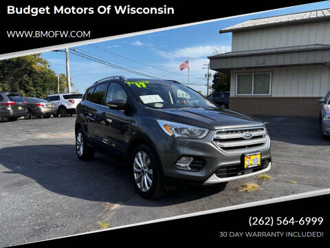 2017 Ford Escape for sale at Budget Motors of Wisconsin in Racine WI