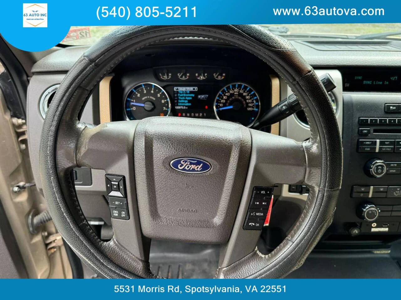 2011 Ford F-150 for sale at 63 Auto Inc in Spotsylvania, VA