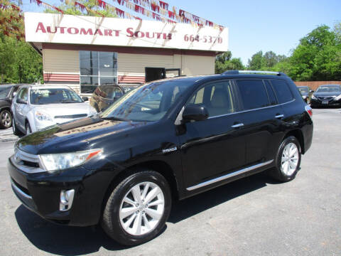 2013 Toyota Highlander Hybrid for sale at Automart South in Alabaster AL