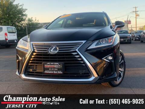 2019 Lexus RX 350L for sale at CHAMPION AUTO SALES OF JERSEY CITY in Jersey City NJ