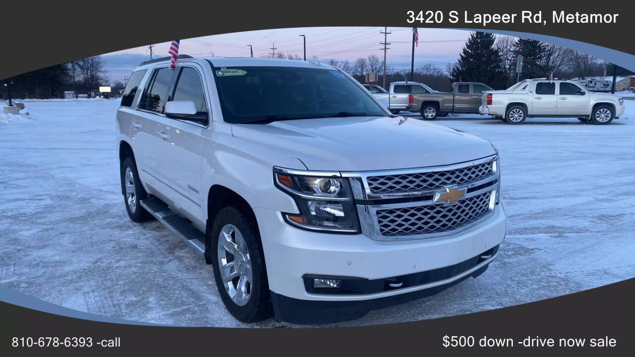 2017 Chevrolet Tahoe for sale at Newcombs North Certified Auto Sales in Metamora, MI