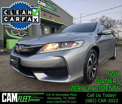 2016 Honda Accord for sale at Camfleet in Kennedale TX