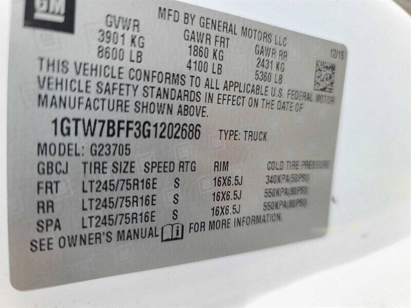 2016 GMC Savana 2500