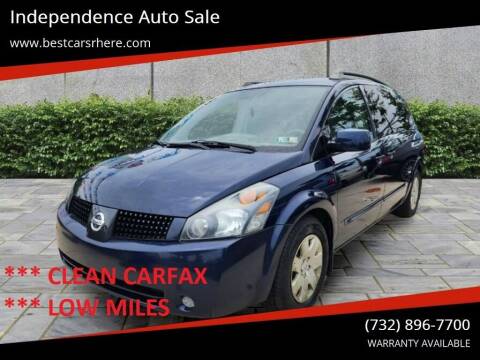 2005 Nissan Quest for sale at Independence Auto Sale in Bordentown NJ