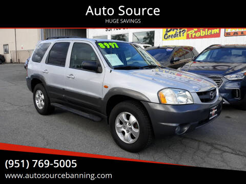 2003 Mazda Tribute for sale at Auto Source in Banning CA