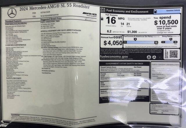 2024 Mercedes-Benz SL-Class AMG SL 55