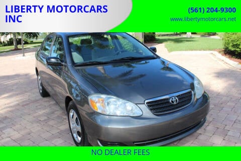 2005 Toyota Corolla for sale at LIBERTY MOTORCARS INC in Royal Palm Beach FL