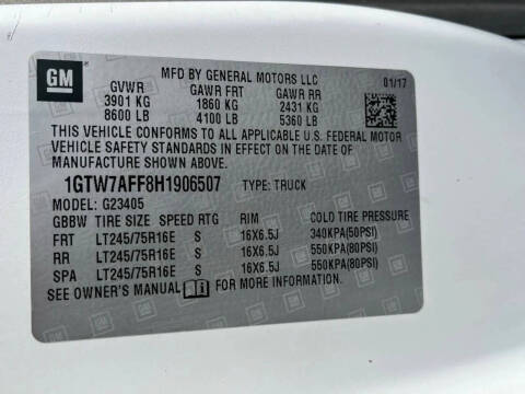 2017 GMC Savana 2500