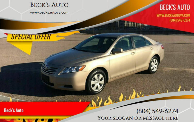 2009 Toyota Camry for sale at Beck's Auto in Chesterfield VA