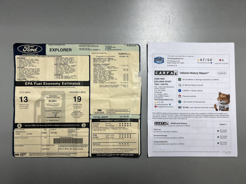 2008 Ford Explorer Sport Trac Limited