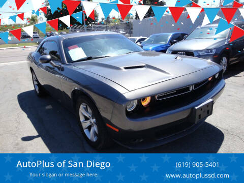 2018 Dodge Challenger for sale at AutoPlus of San Diego in Spring Valley CA