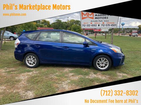 2012 Toyota Prius v for sale at Phil's Marketplace Motors in Arnolds Park IA